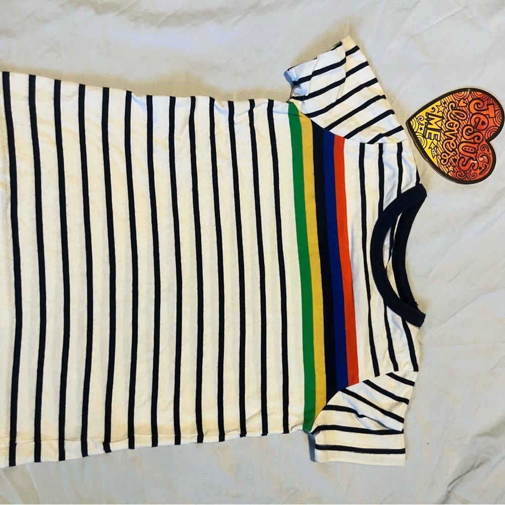 Boden Striped Shirt with Bold Accents